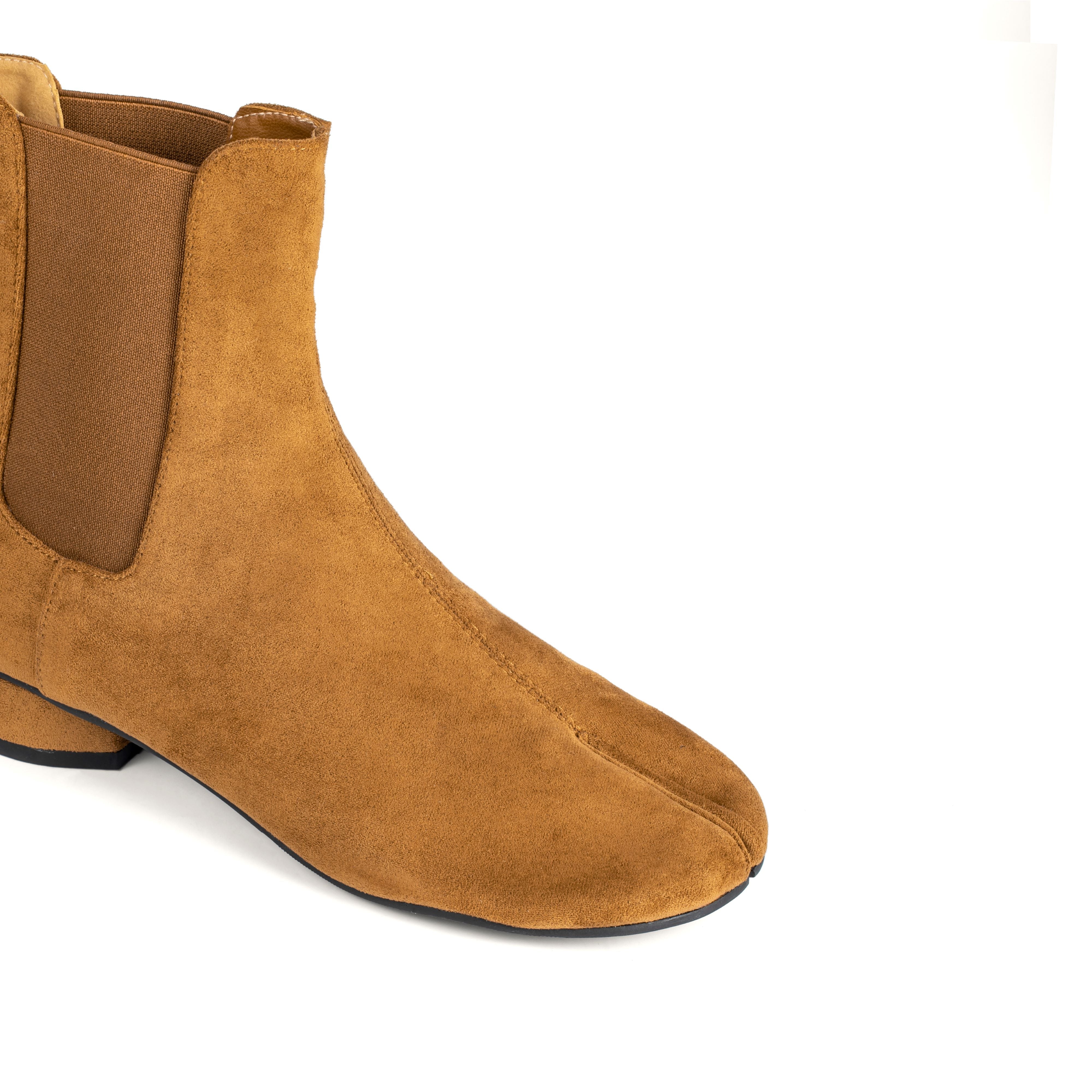Brown Suede Chelsea Ankle TabiBoots