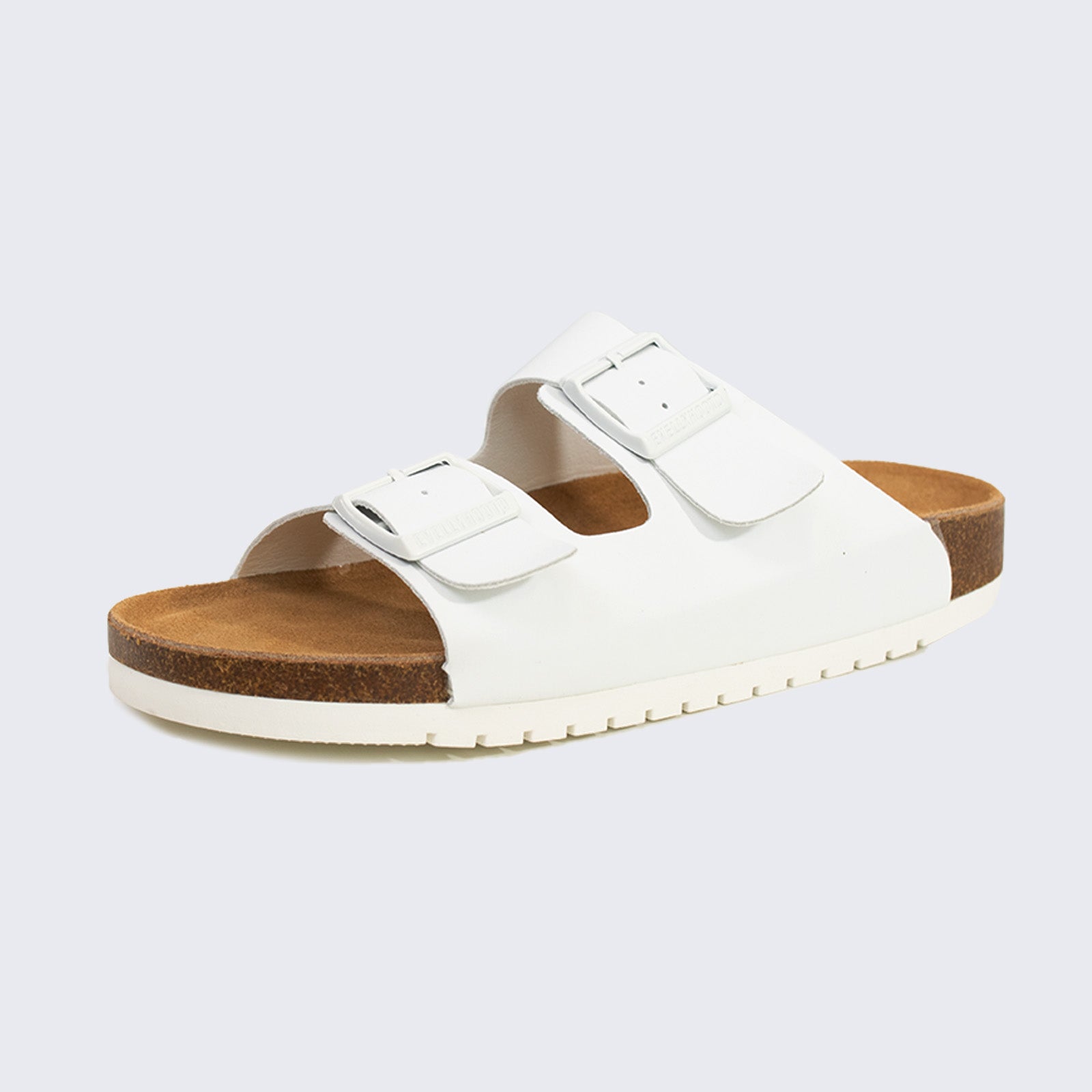 Open Toe Dual Buckle Cork Sandals