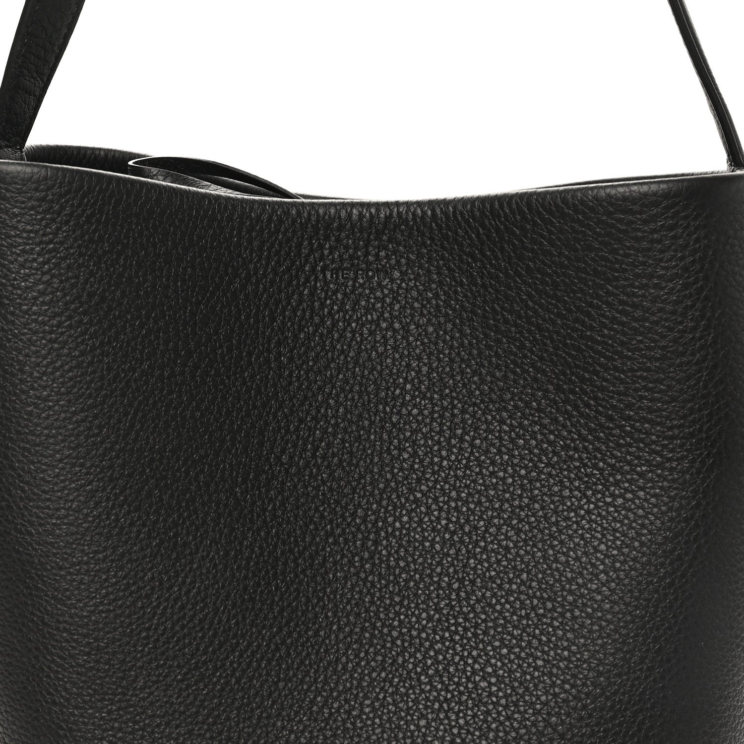 Grained Calfskin Medium N/S Park Tote Black Bag