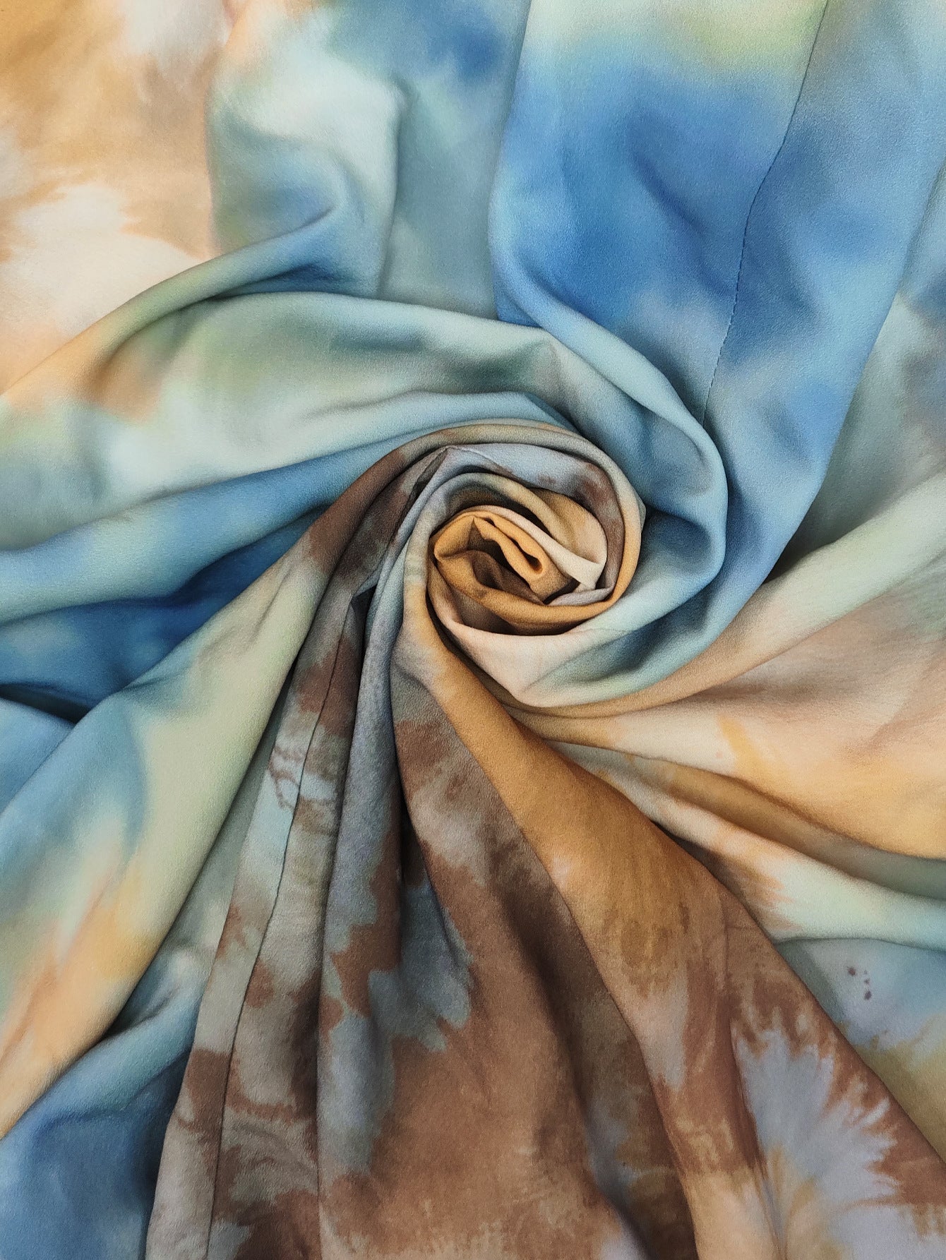 Boho Tie-Dye Embroidered Maxi Dress