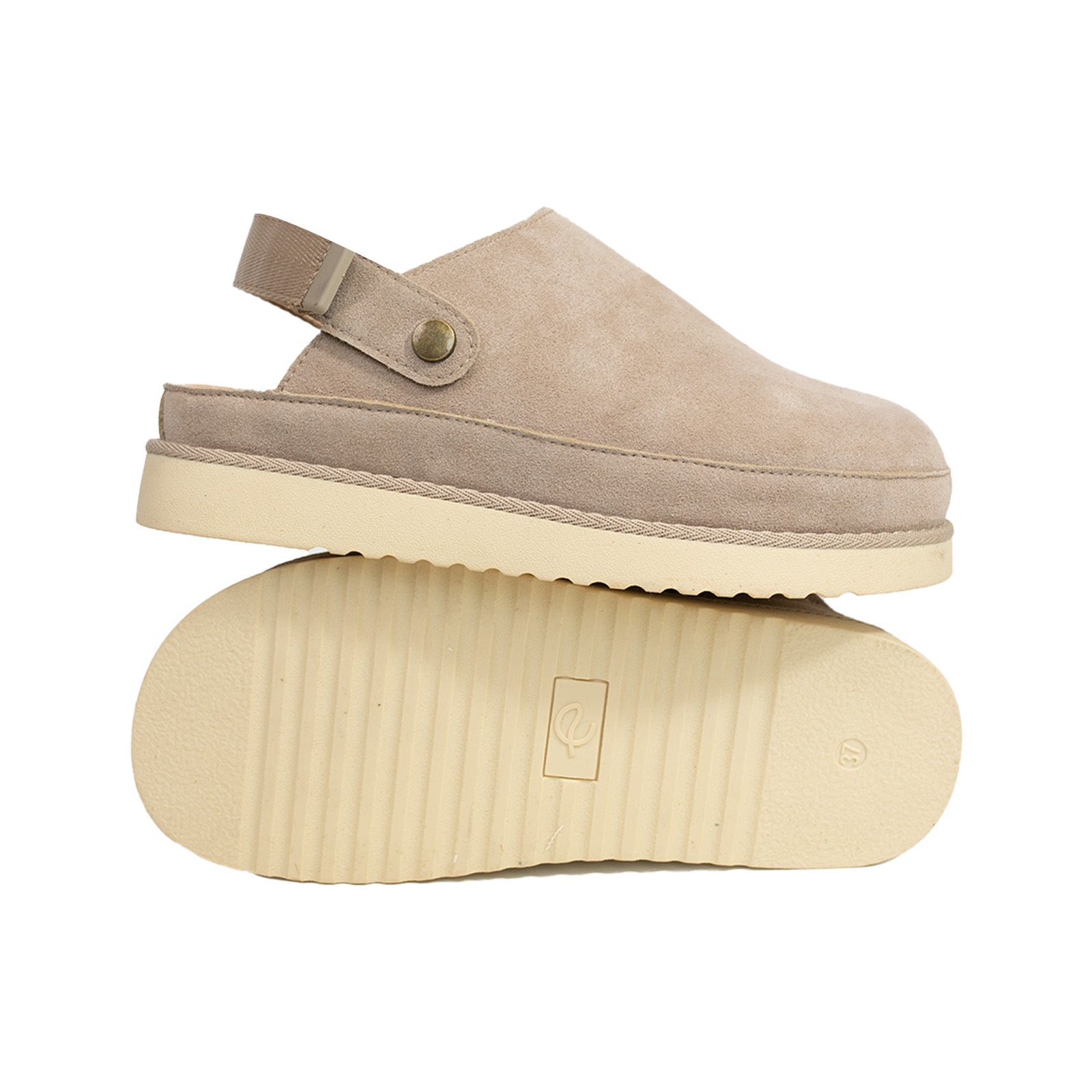 Comfort Suede 2-in-1 Strap Clogs