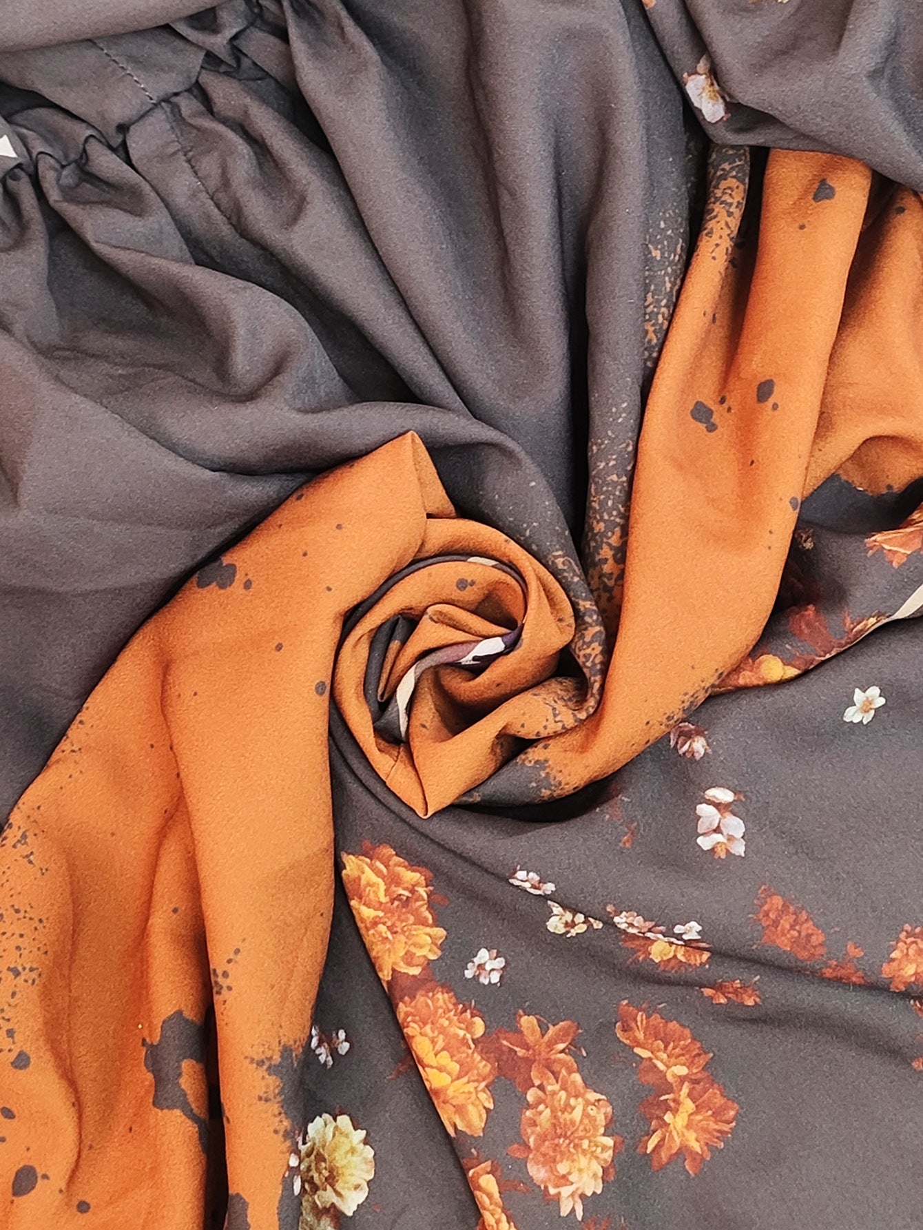 Smoky Brown Boho Maxi Dress