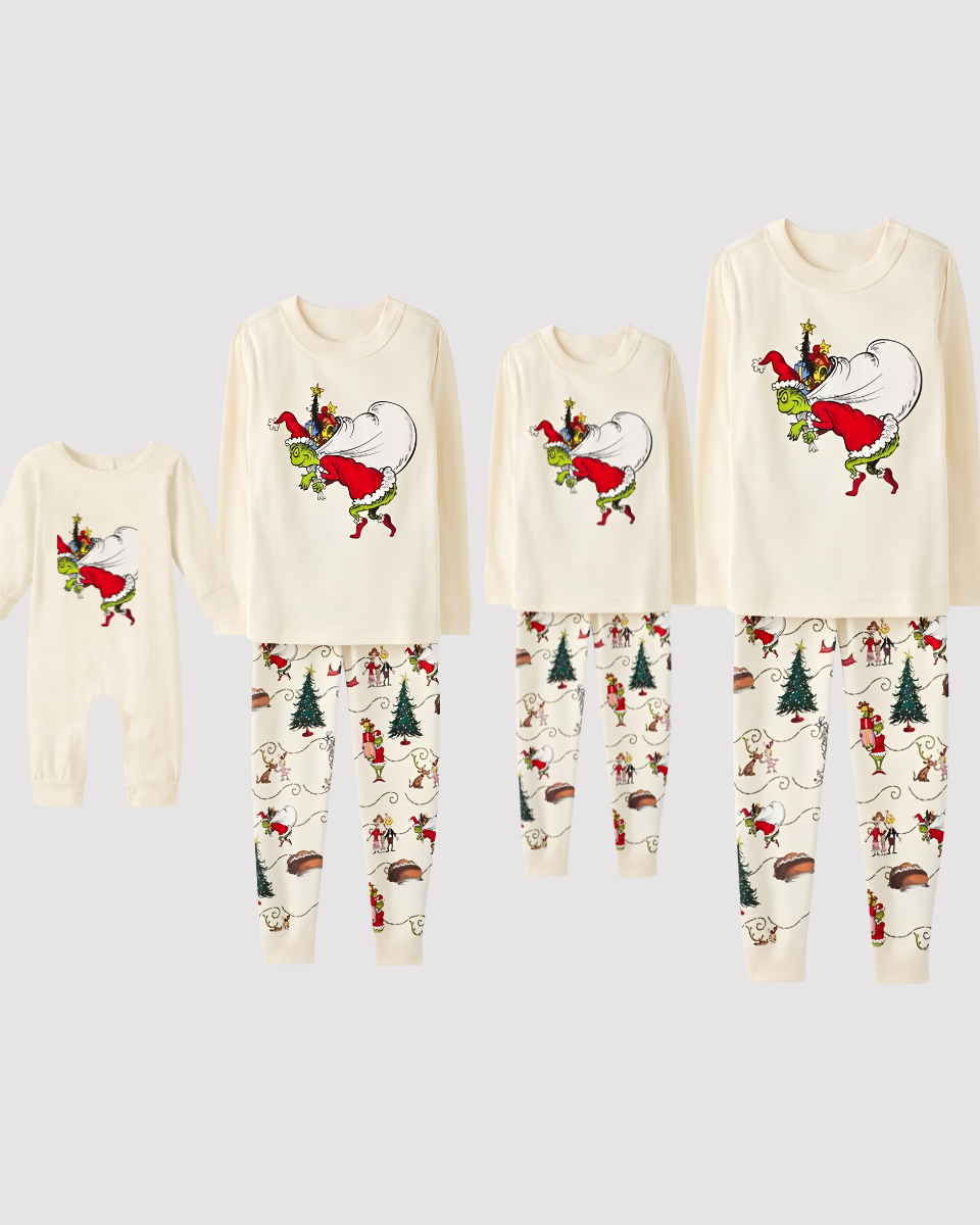 Joy Merry-Grinch Family Christmas Pajamas