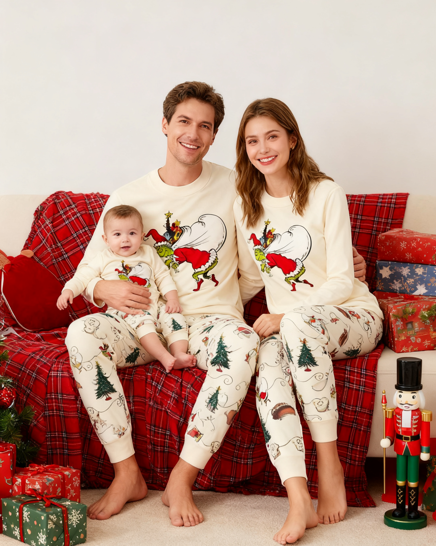 Joy Merry-Grinch Family Christmas Pajamas