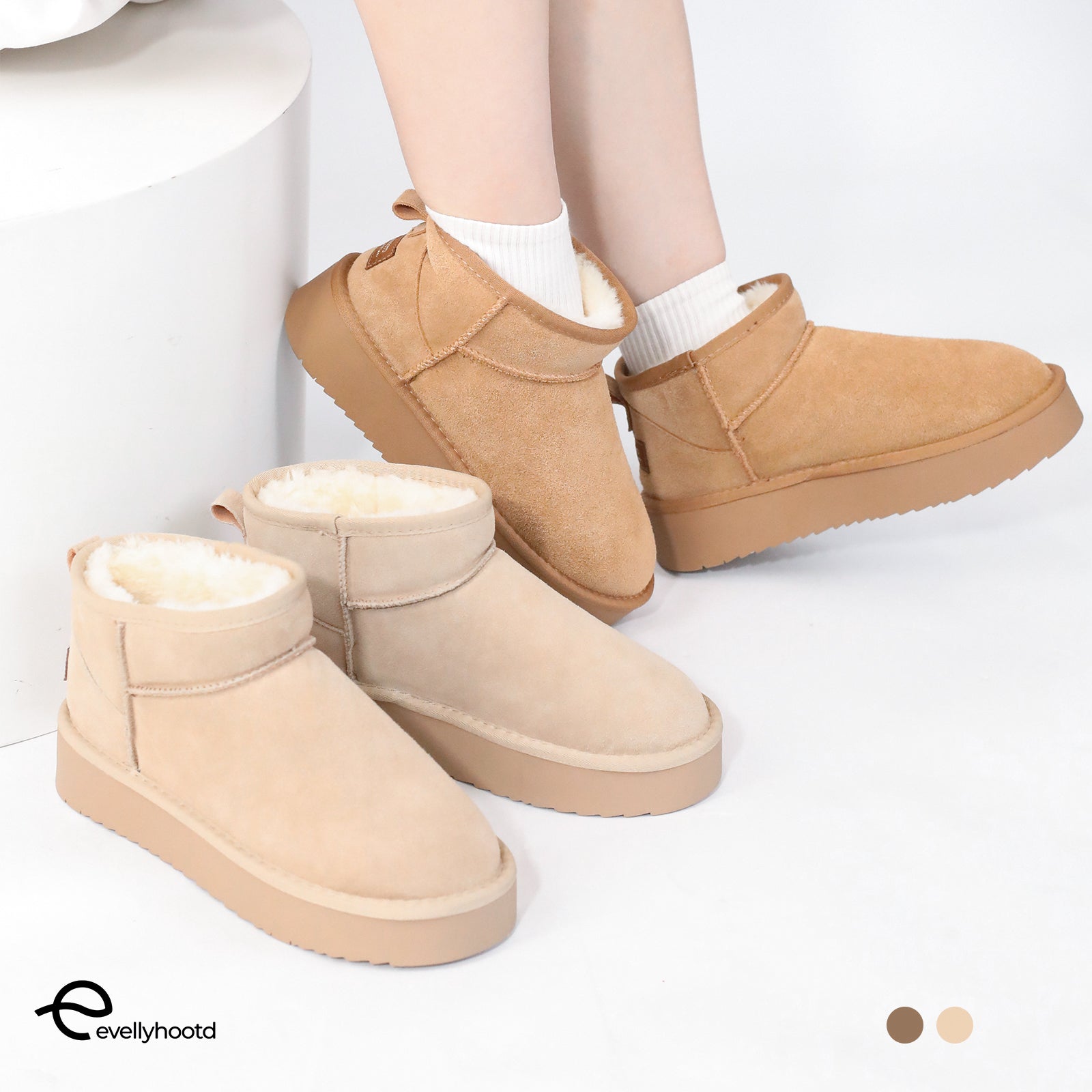 Platform Classic Ankle Snow Boots