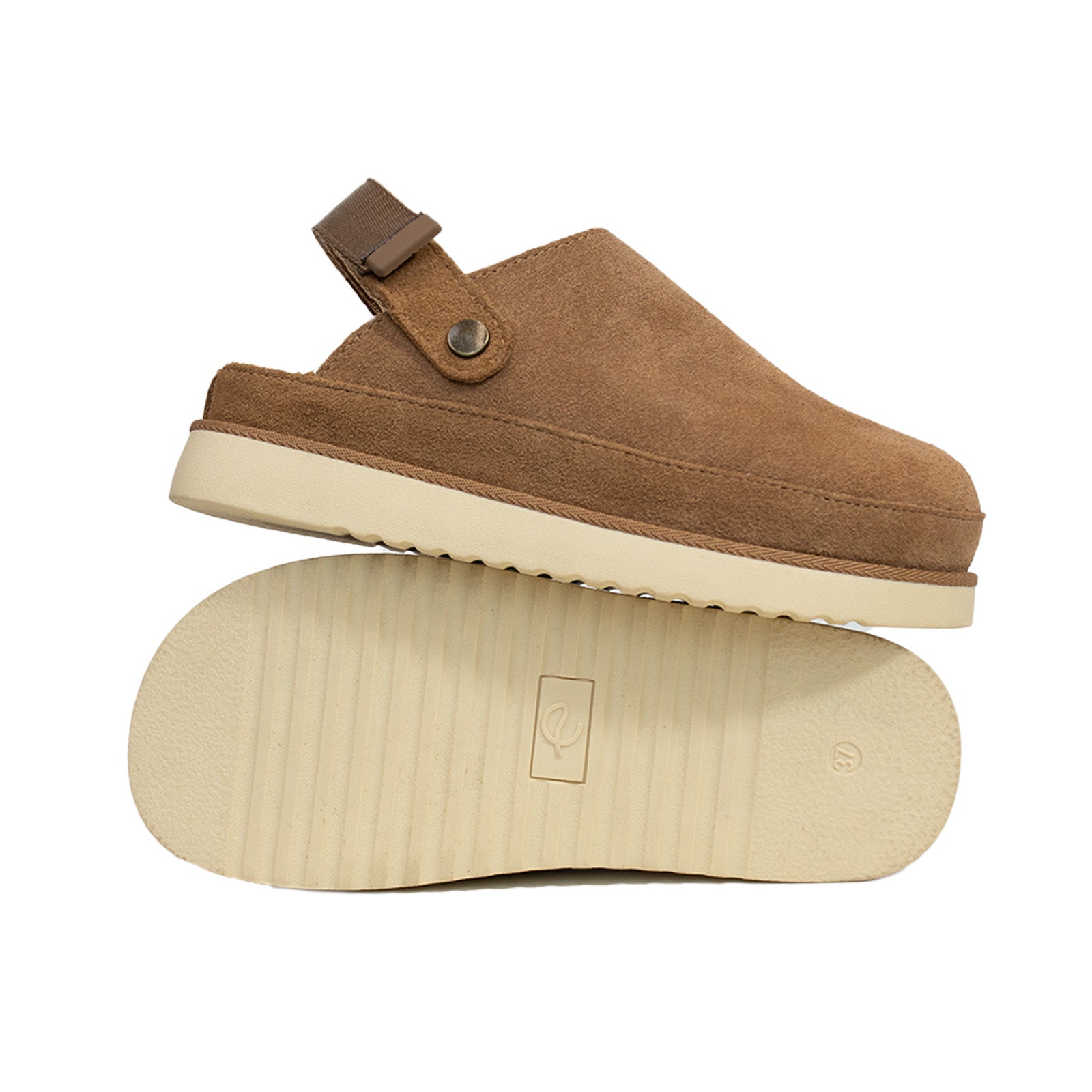 Comfort Suede 2-in-1 Strap Clogs