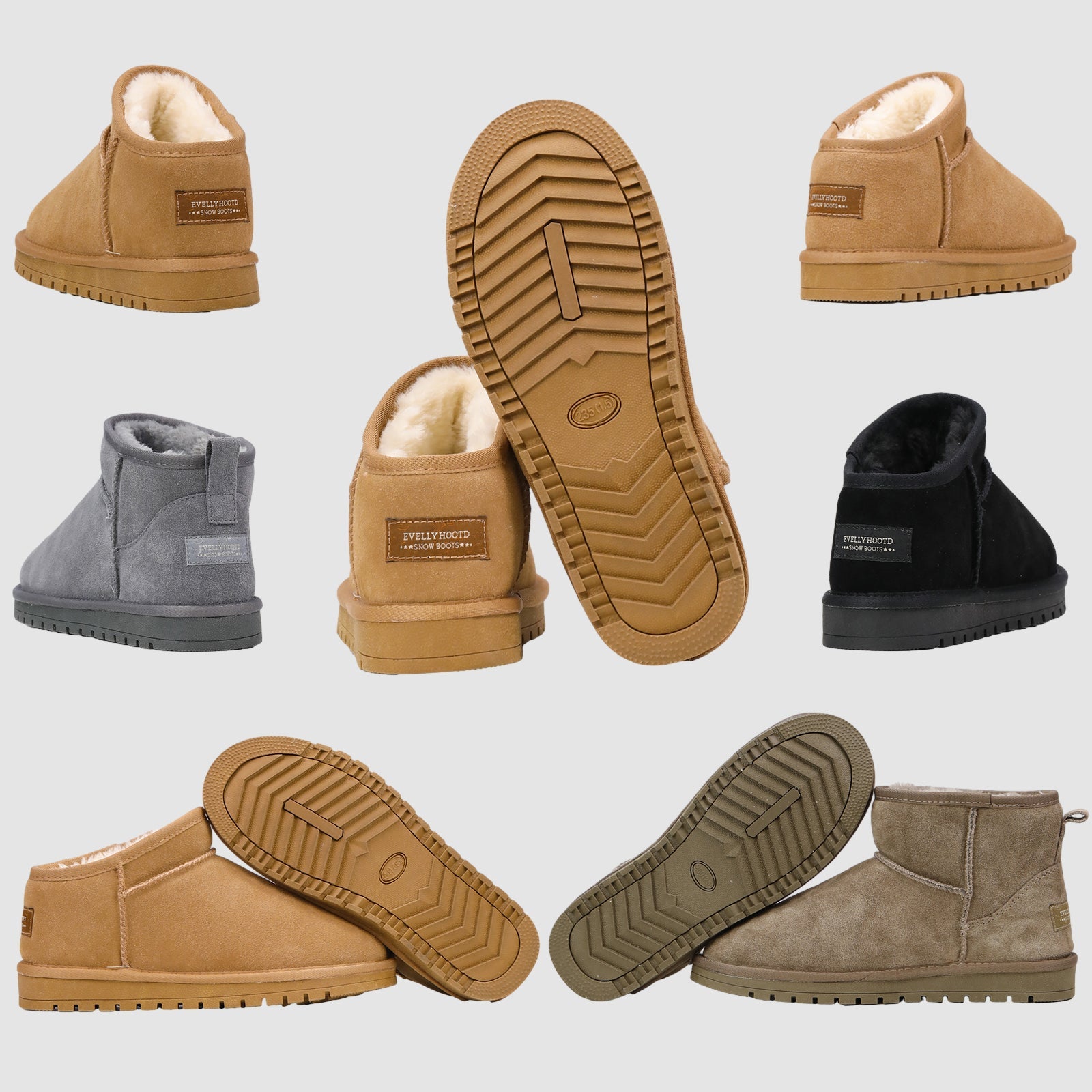 Flat Padded Classic Ankle Snow Boots