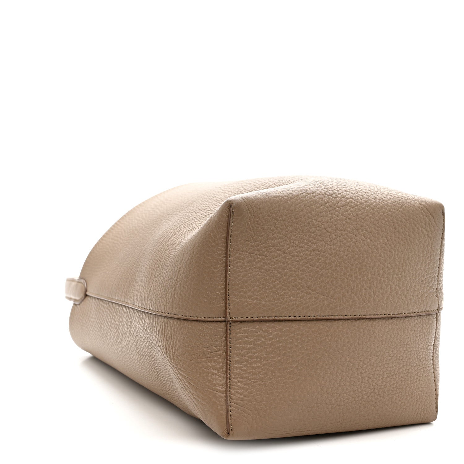 Grained Calfskin Medium N/S Park Tote Dark Taupe
