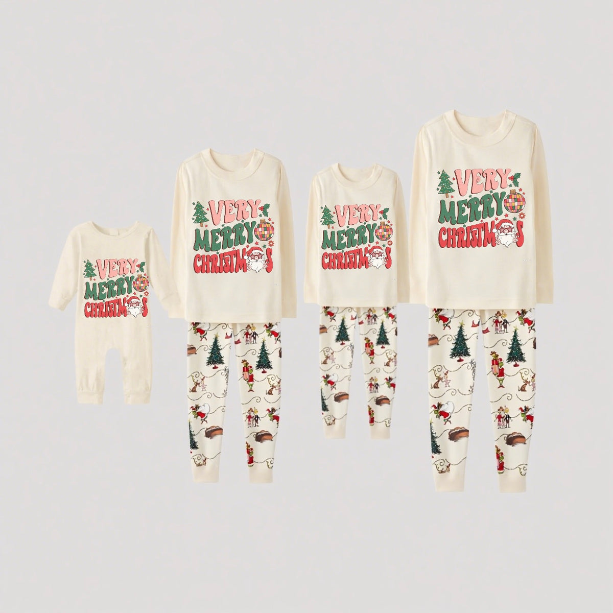 Merry Pines-Grinch Family Christmas Pajamas