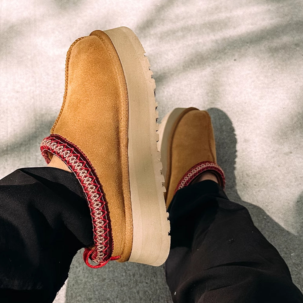 Brown Tasman Slipper Sheepskin Clogs