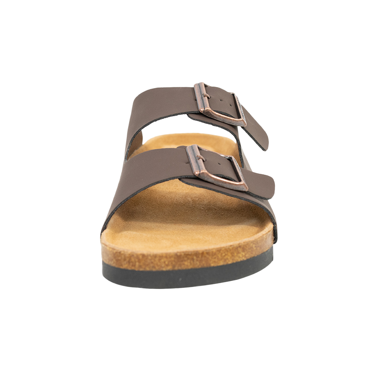 Open Toe Dual Buckle Cork Sandals