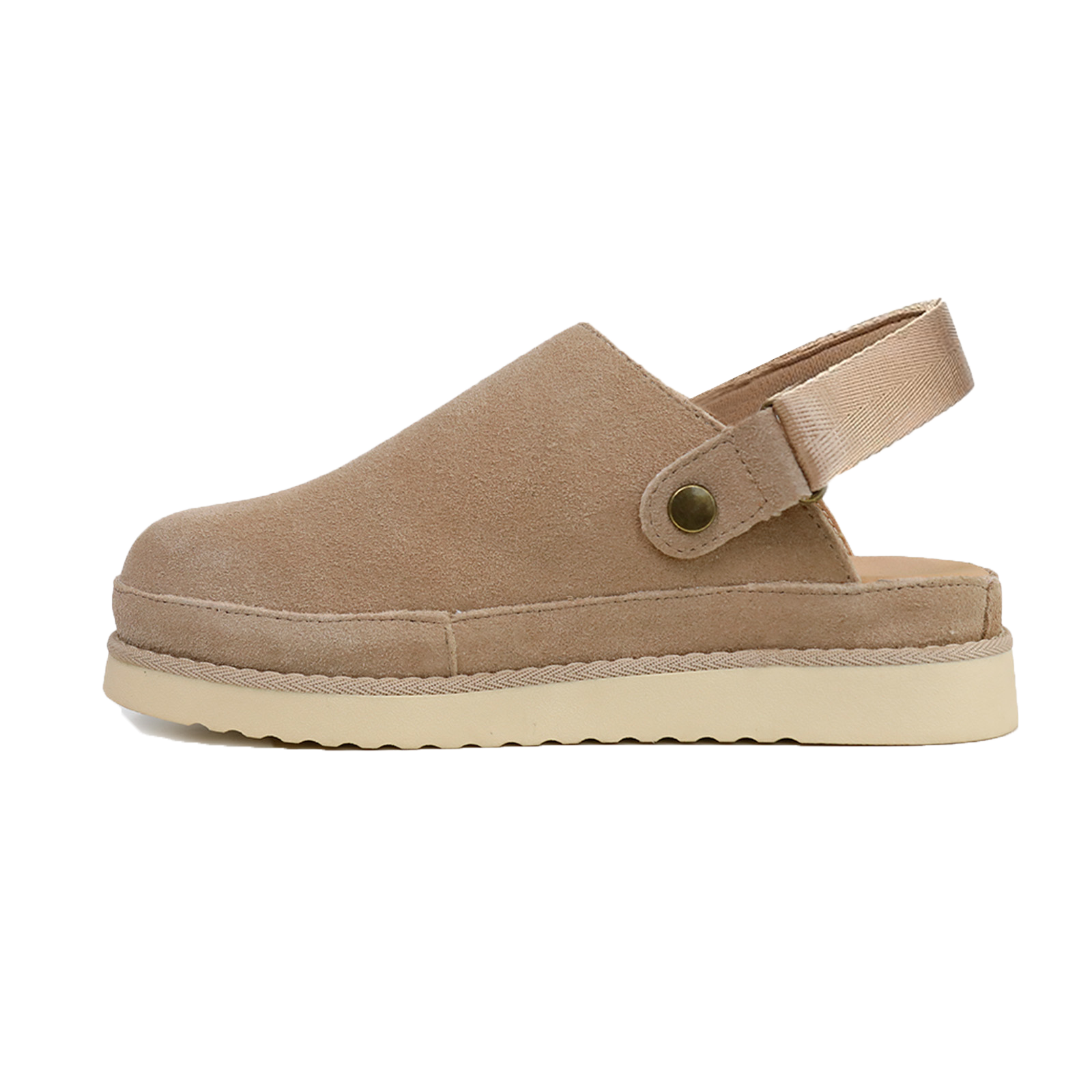 Comfort Suede 2-in-1 Strap Clogs