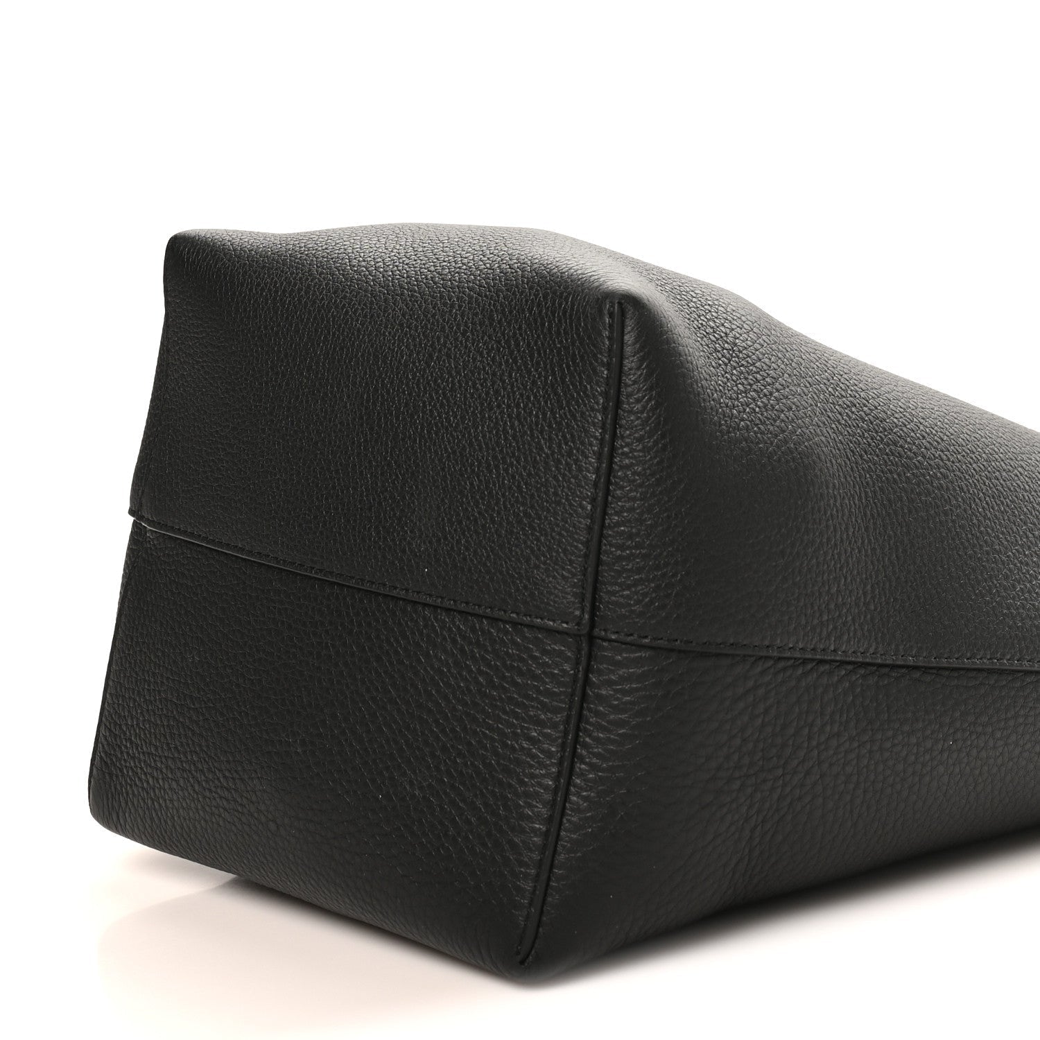 Grained Calfskin Medium N/S Park Tote Black Bag