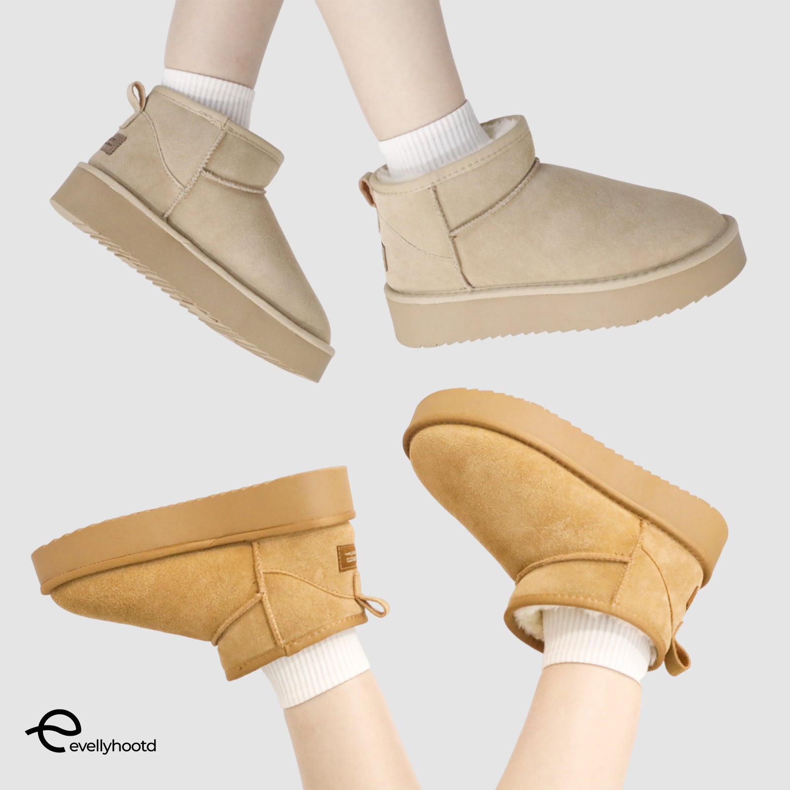 Platform Classic Ankle Snow Boots