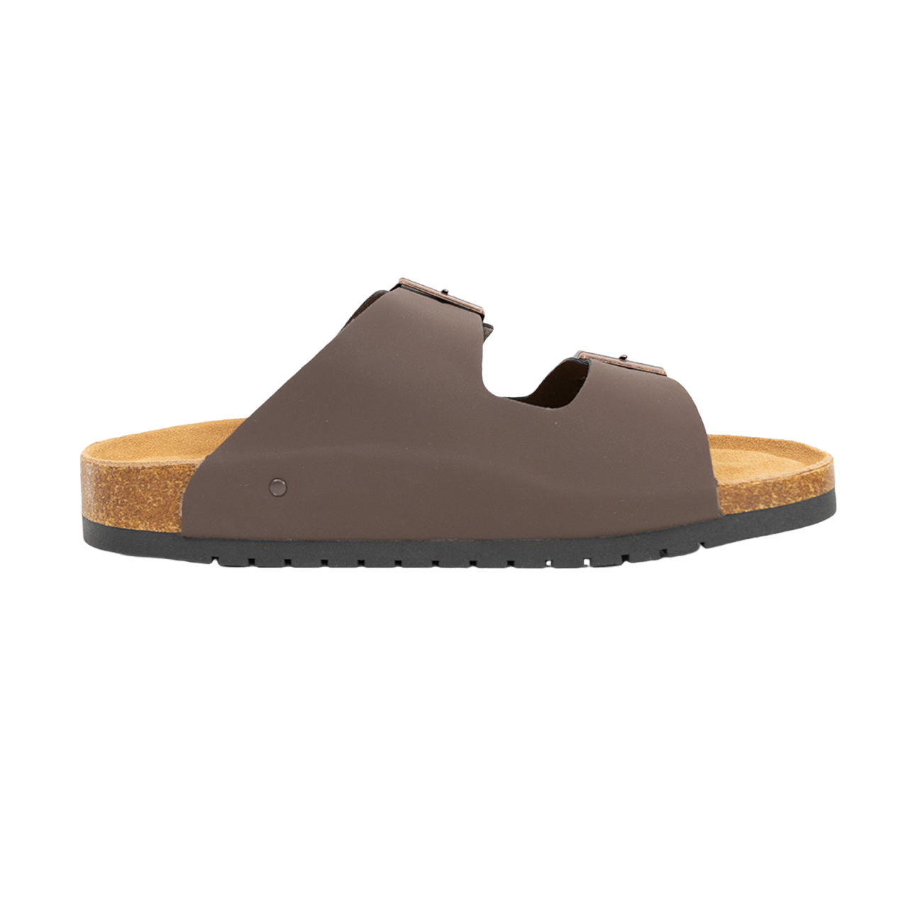 Open Toe Dual Buckle Cork Sandals