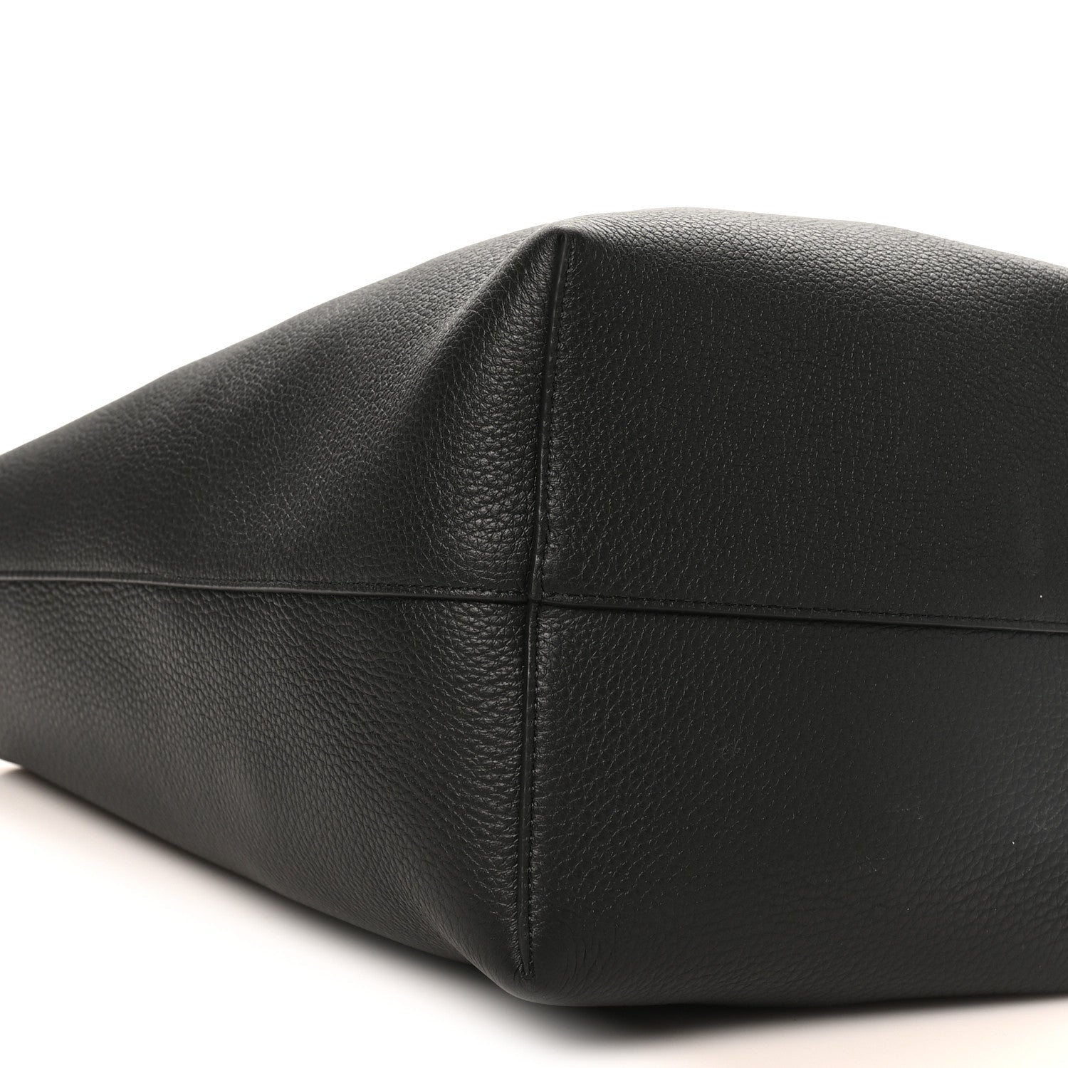 Grained Calfskin Medium N/S Park Tote Black Bag