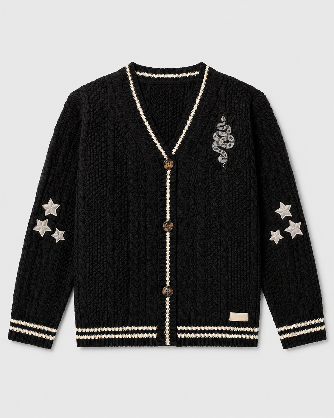 Black Reputation Snake Cardigan Embroidered, Eras Tour Outfit