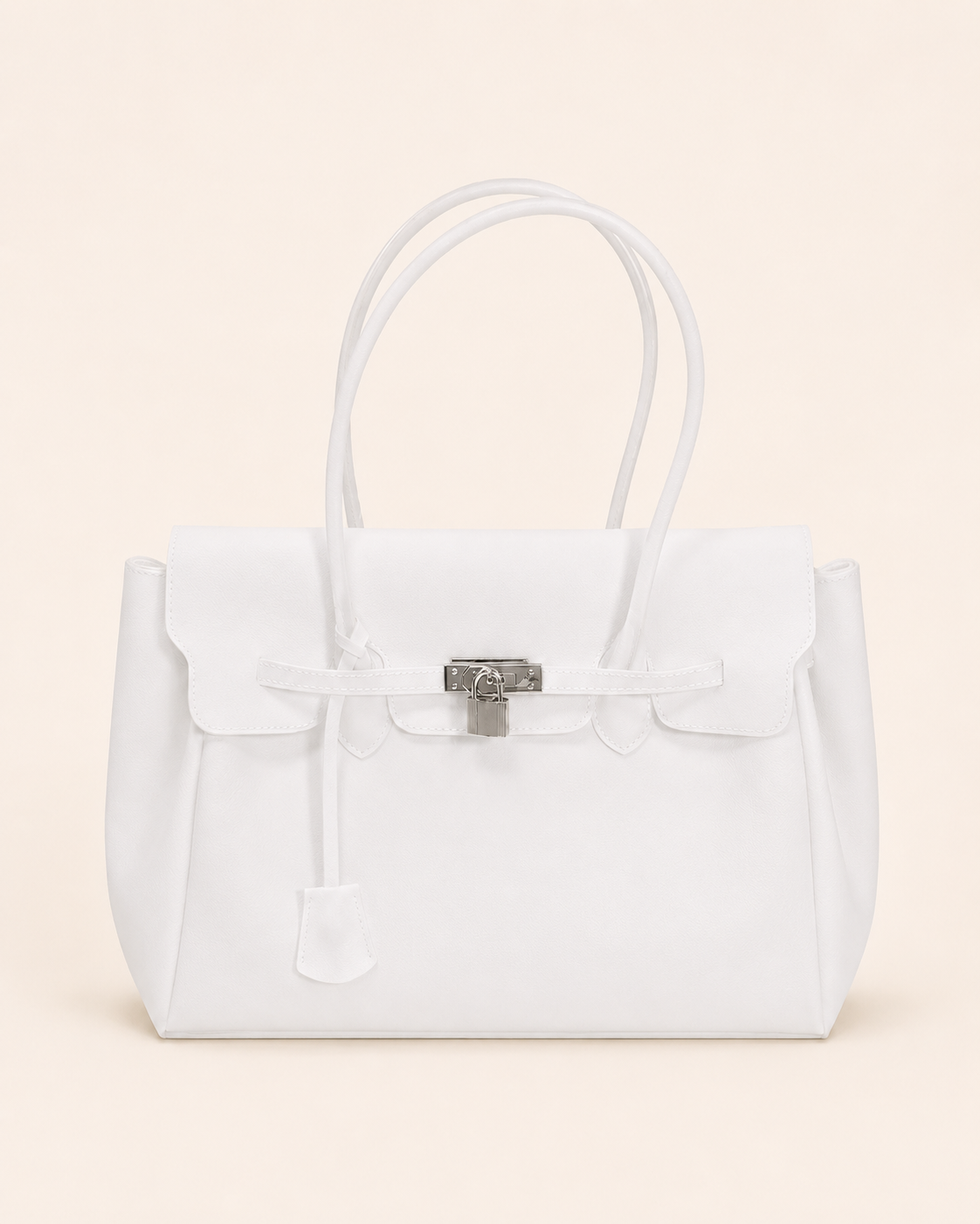 Transparent Solid Color Pvc Jelly Bag Women's Tote Bag