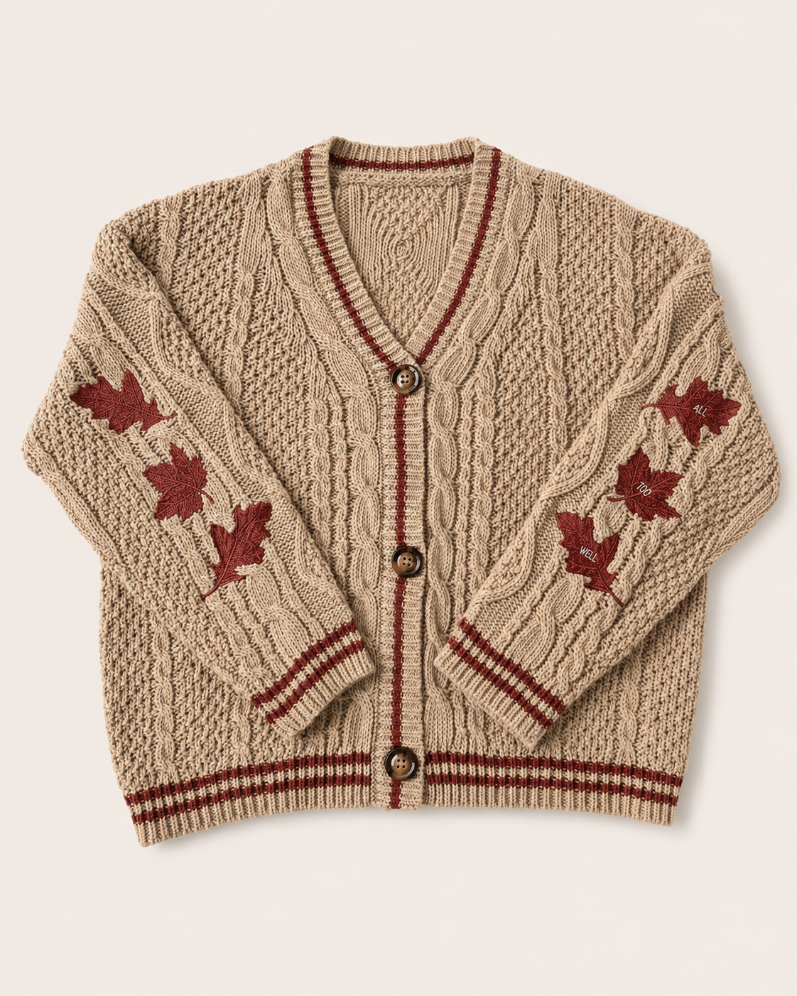 Maple Leaf All Too Well Taylors Version Autumn Cardigan