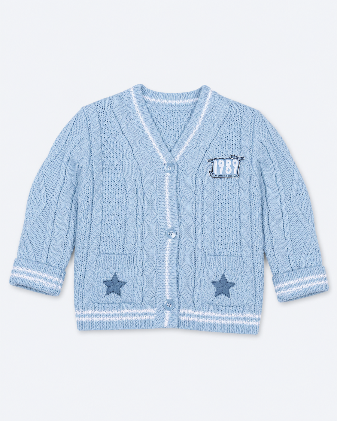 1989 Baby Cardigan Taylors Version, Blue Knit Sweater