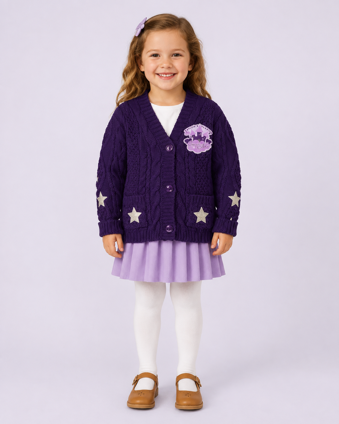 Speak Now Baby Cardigan Taylors Version, Purple Knit Sweater