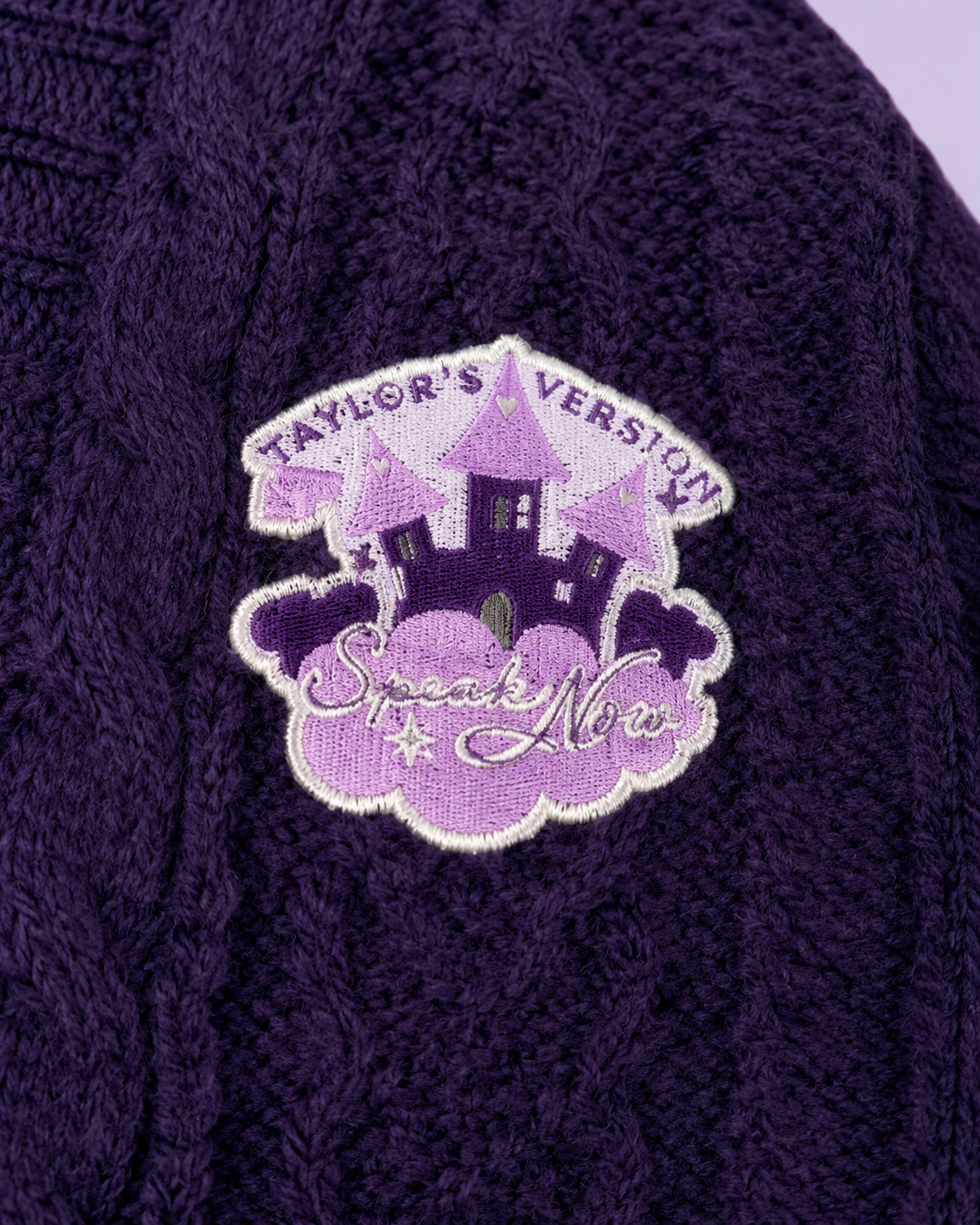 Speak Now Baby Cardigan Taylors Version, Purple Knit Sweater