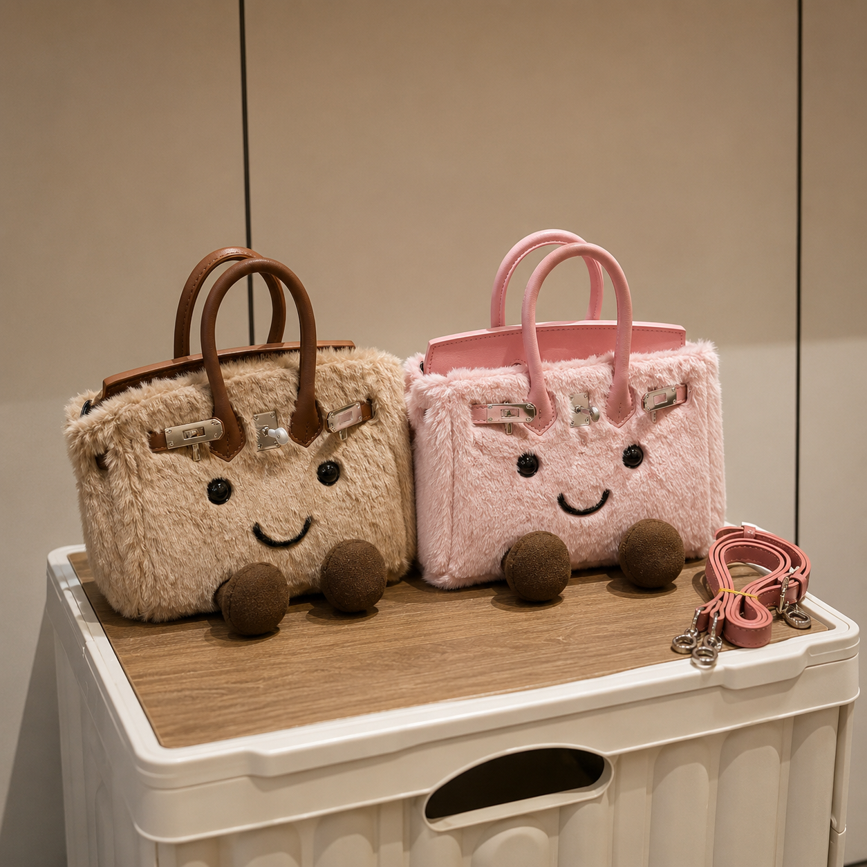 Fluffy Fox Brown-Jellycat Mini brikin Bag
