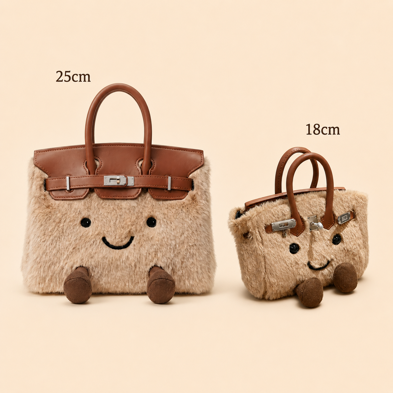 Fluffy Fox Brown-Jellycat Mini brikin Bag