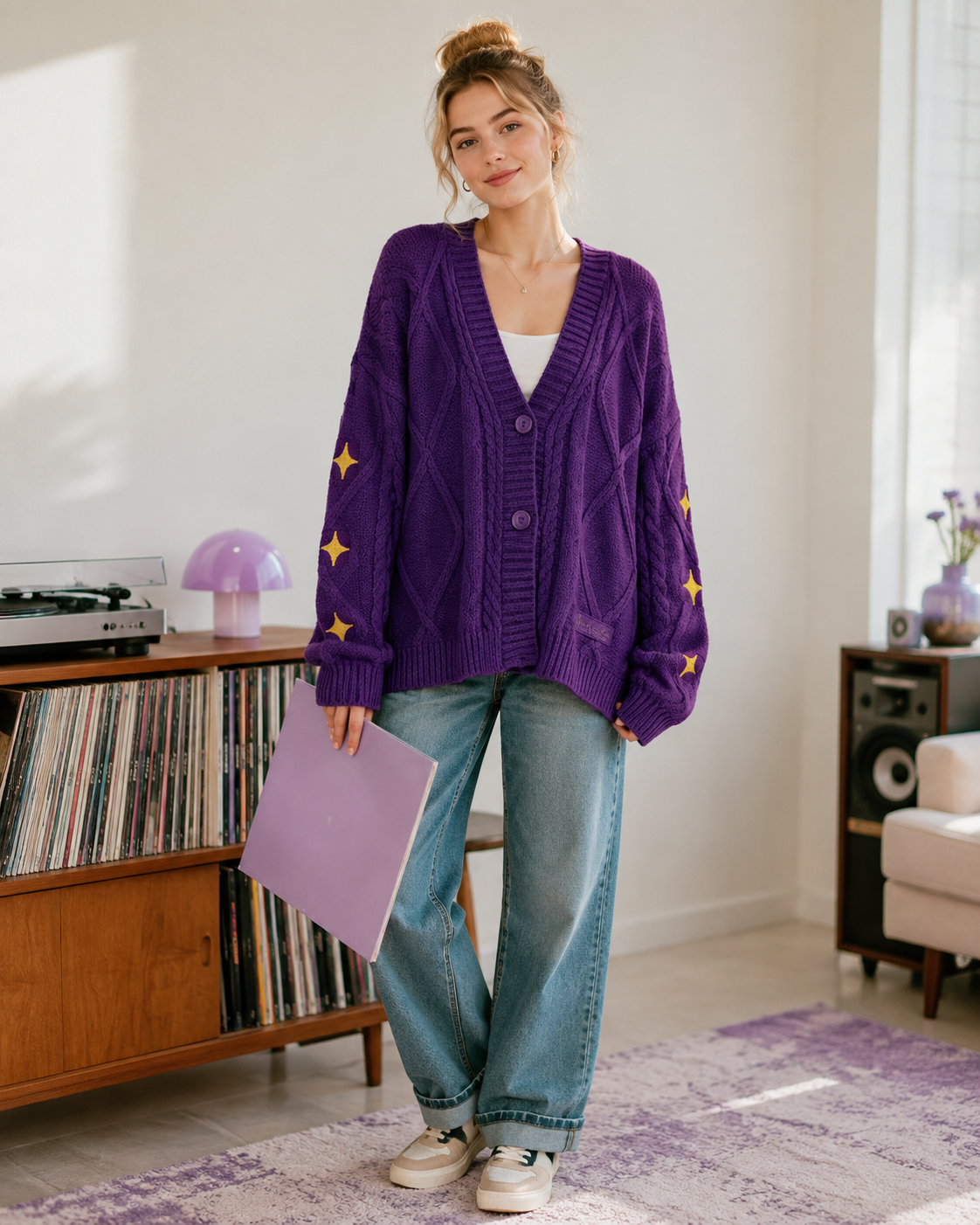 Speak Now Cardigan Taylors Version, Purple Cardigan Sweater