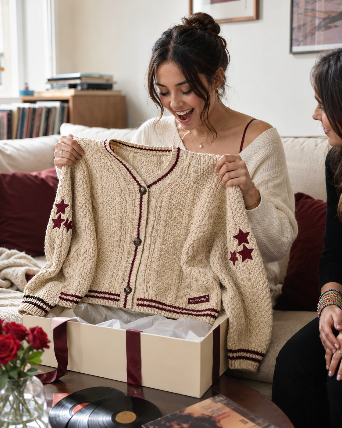 Red Taylors Version Cardigan - Eras Tour Sweater