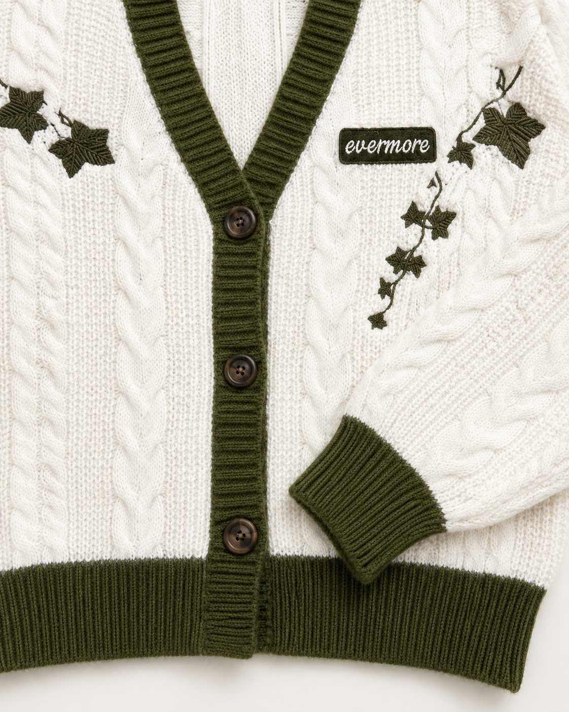 Evermore Cardigan Taylors Version, Ivy Folklore Inspired Cardigan Sweater
