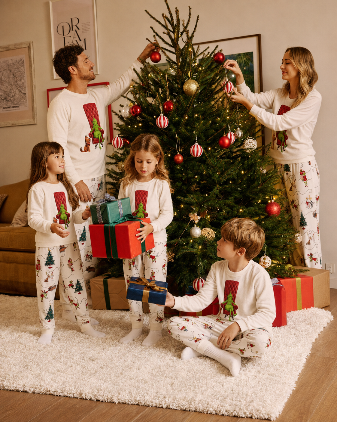 Grinchmas Cheer-Grinch Family Christmas Pajamas