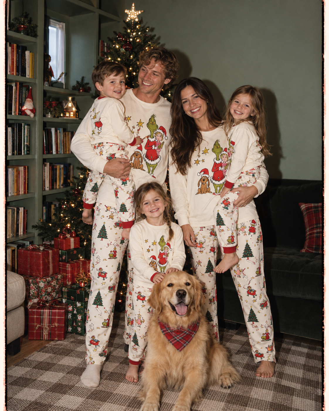Holiday Mischief-Grinch Family Christmas Pajamas