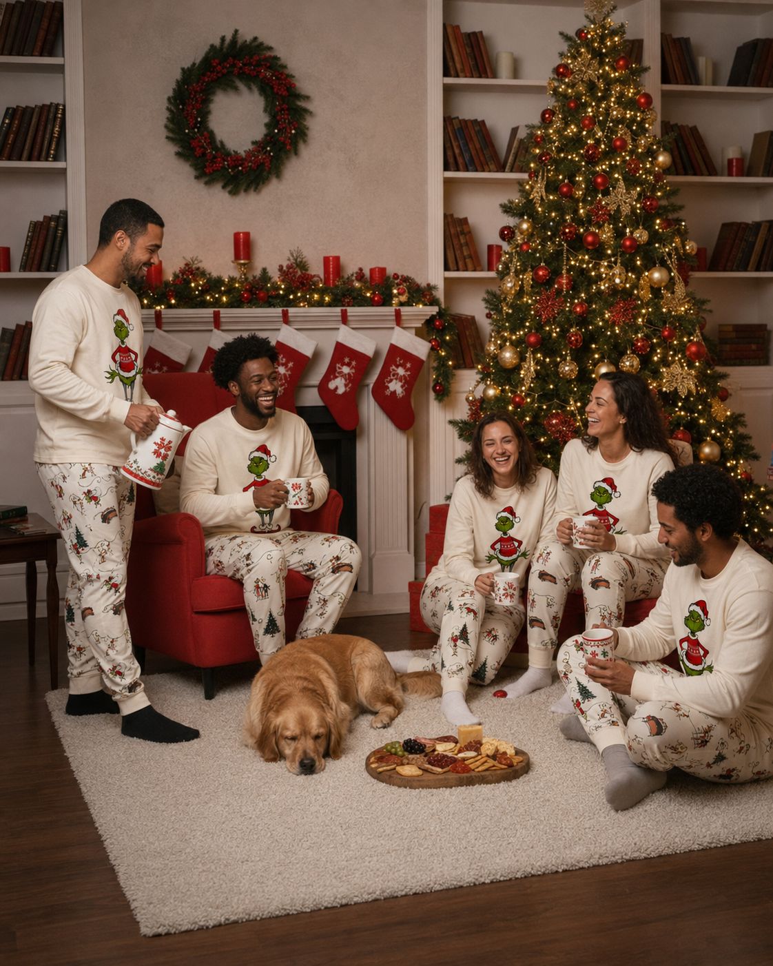 Snow Whisper-Grinch Family Christmas Pajamas
