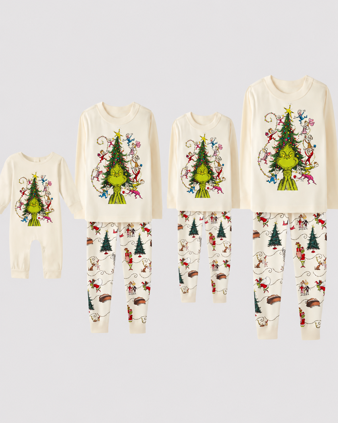 Star Veil-Grinch Family Christmas Pajamas