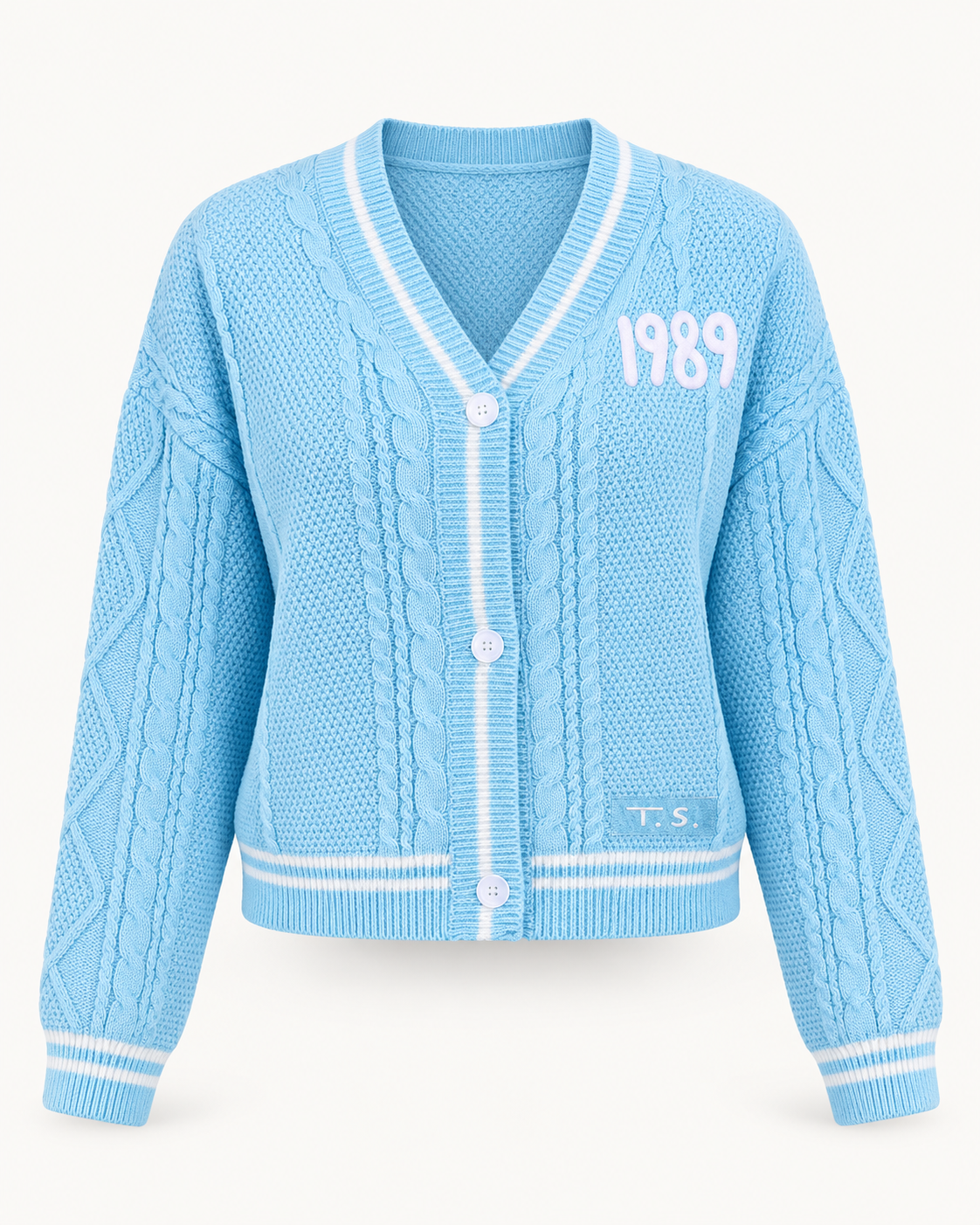 1989 Cardigan Taylors Version, Light Blue Cardigan Sweater