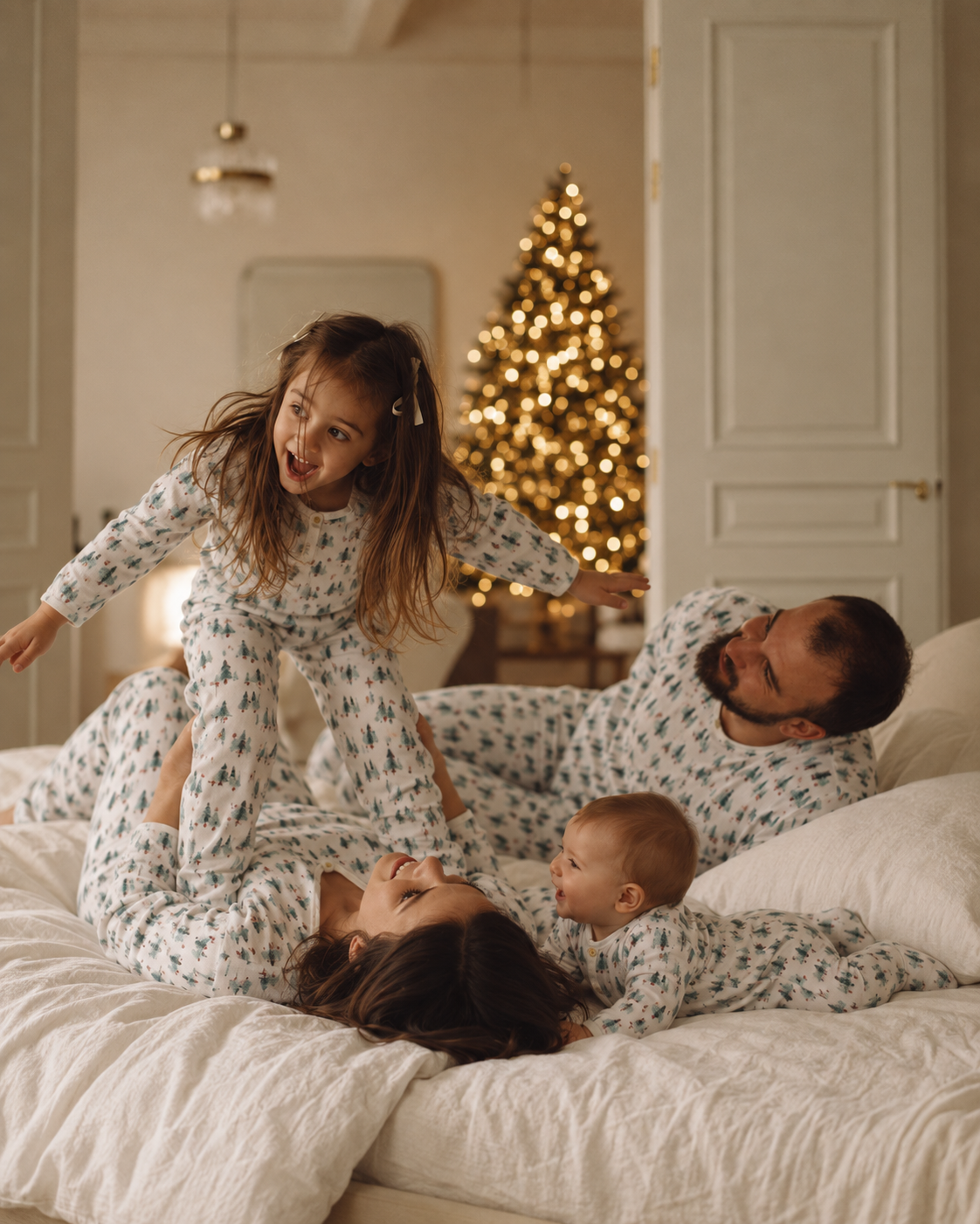 MEMORIES LEAFY-Family Christmas Pajamas