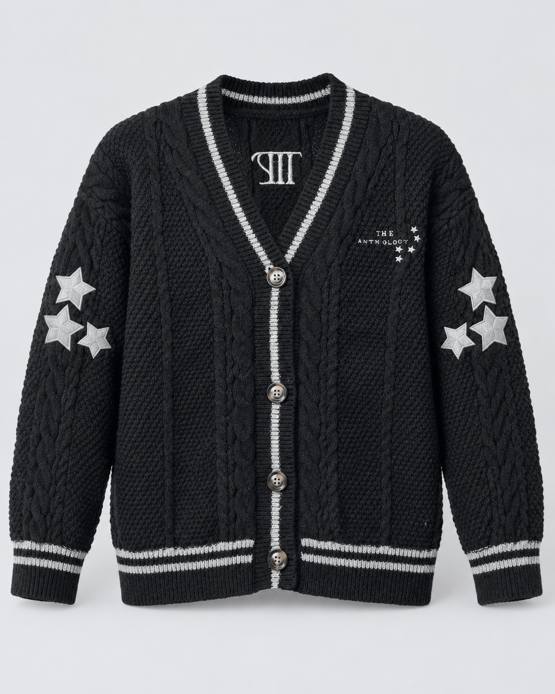 Anthology Tortured Poets Department Cardigan - TTPD Black Sweater