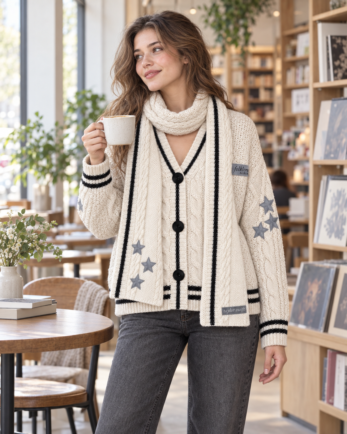 Folklore Album Cardigan Taylors Version With Folklore Scarf