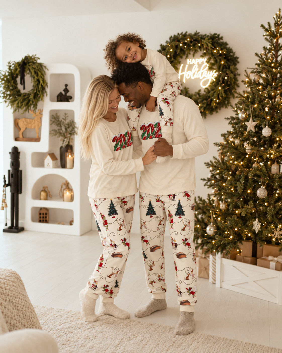 Mist Breeze -2026 Grinch Family Christmas Pajamas