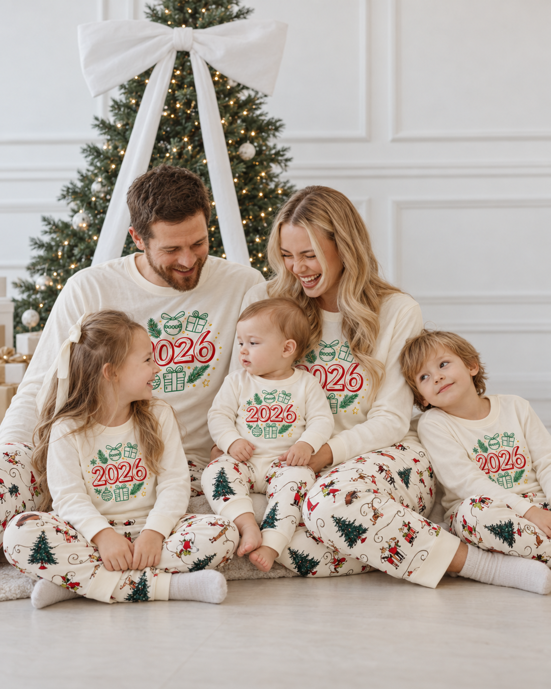 New Moment -2026 Grinch Family Christmas Pajamas