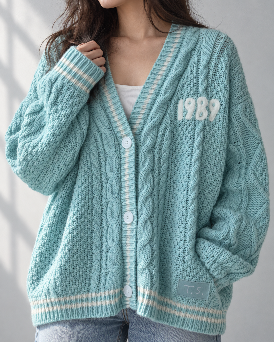 1989 Cardigan Taylors Version, Sky Blue Cardigan Sweater