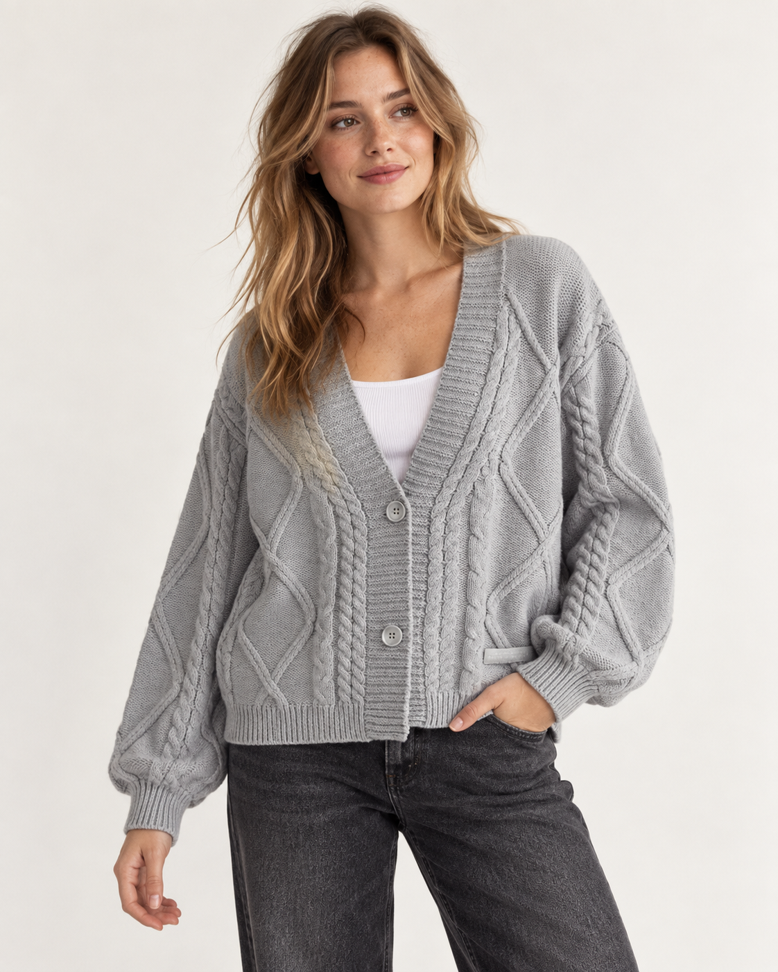 Tortured Poets Department Gray Cardigan - New Album Eras Tour Sweater