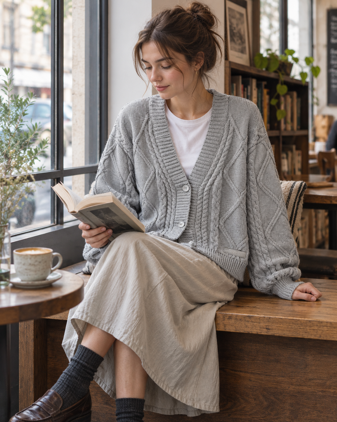 Tortured Poets Department Gray Cardigan - New Album Eras Tour Sweater