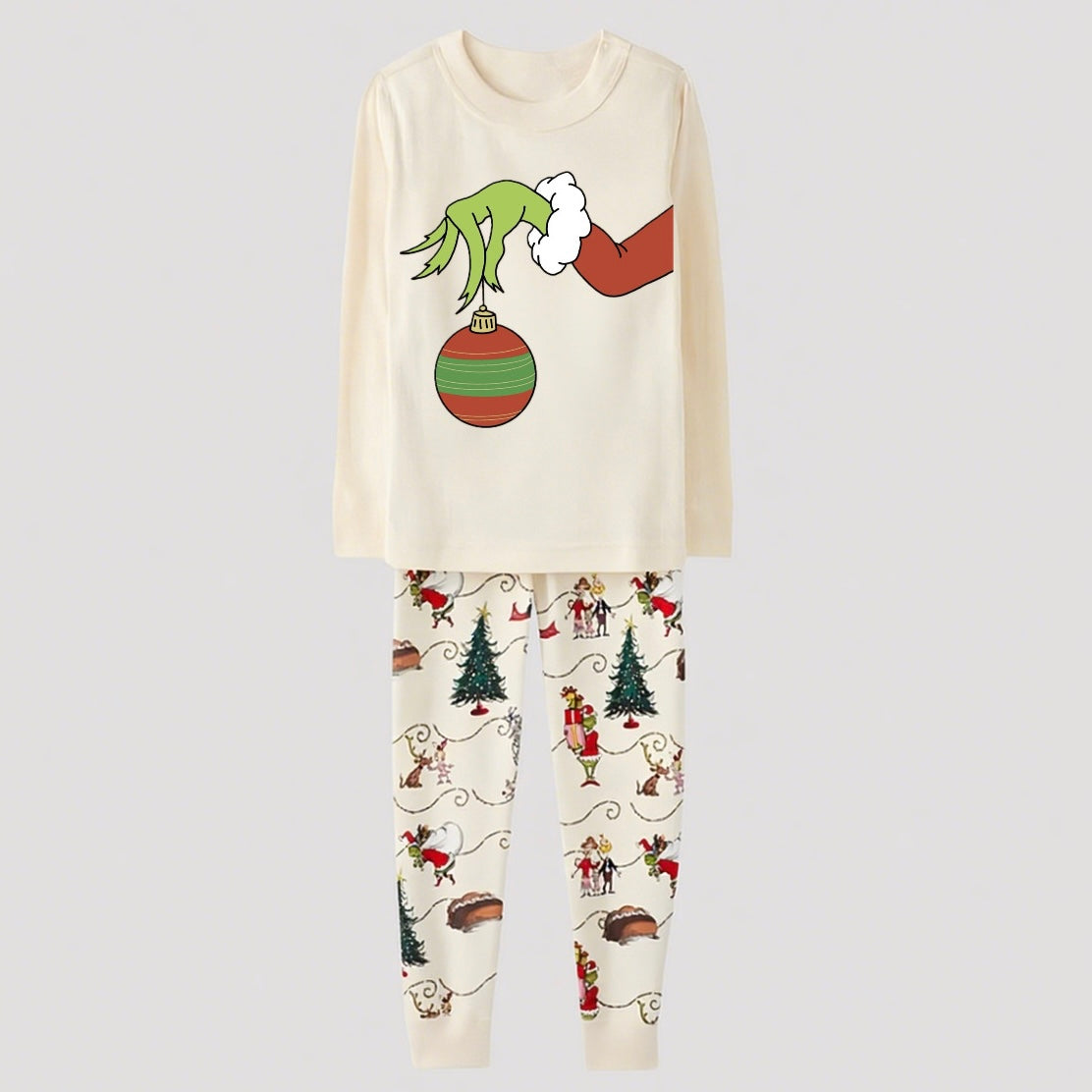 Restful-Grinch Family Christmas Pajamas