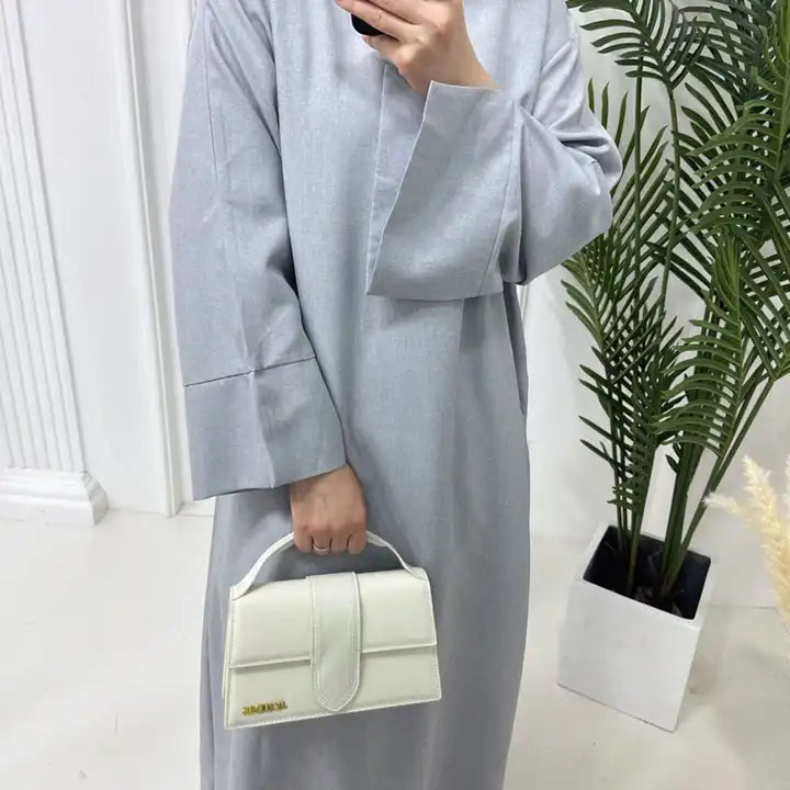 Fatin Fall Oversized Slit Sleeve Maxi Abaya Dress kaftan dress