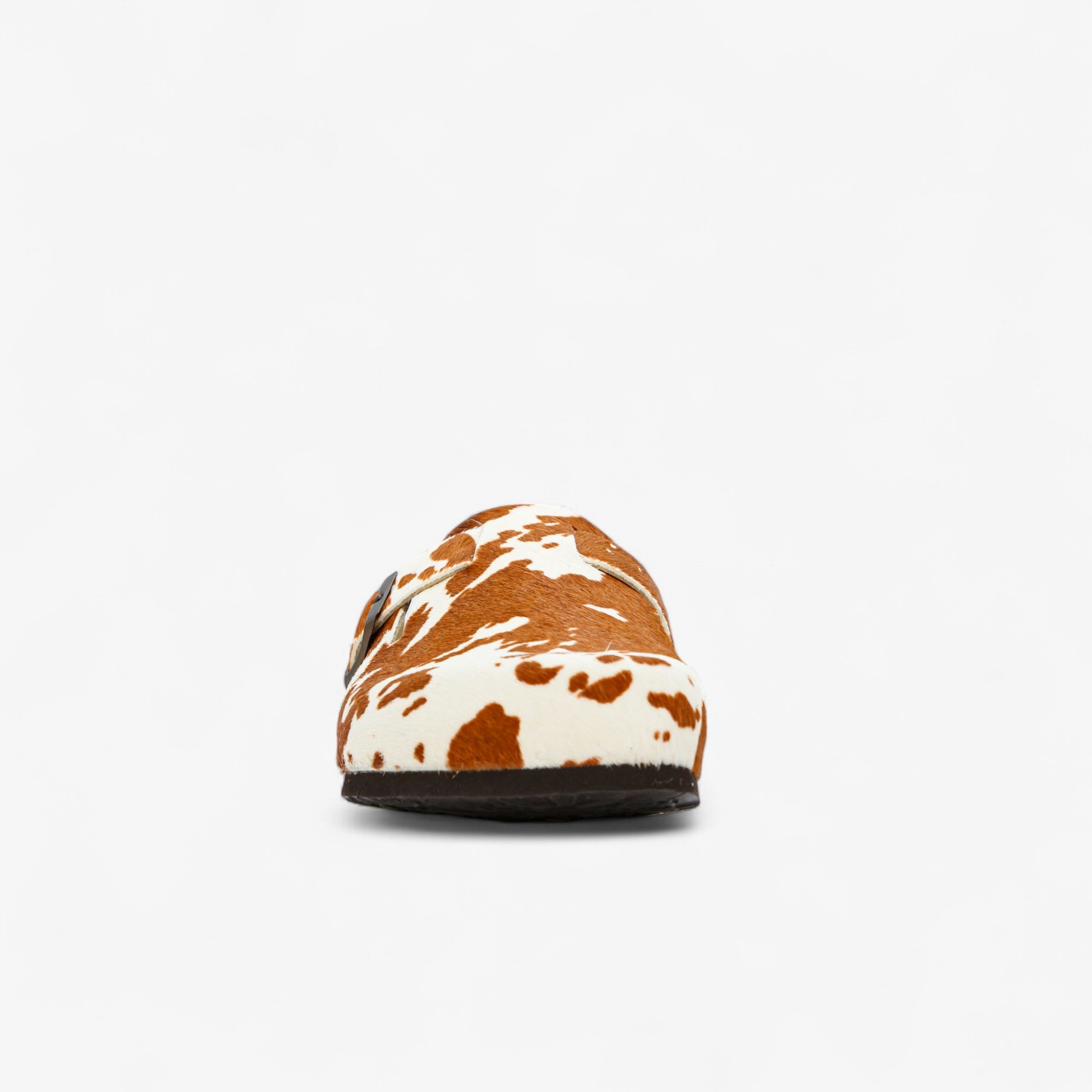 Cow Print Cuero Clog Shoes