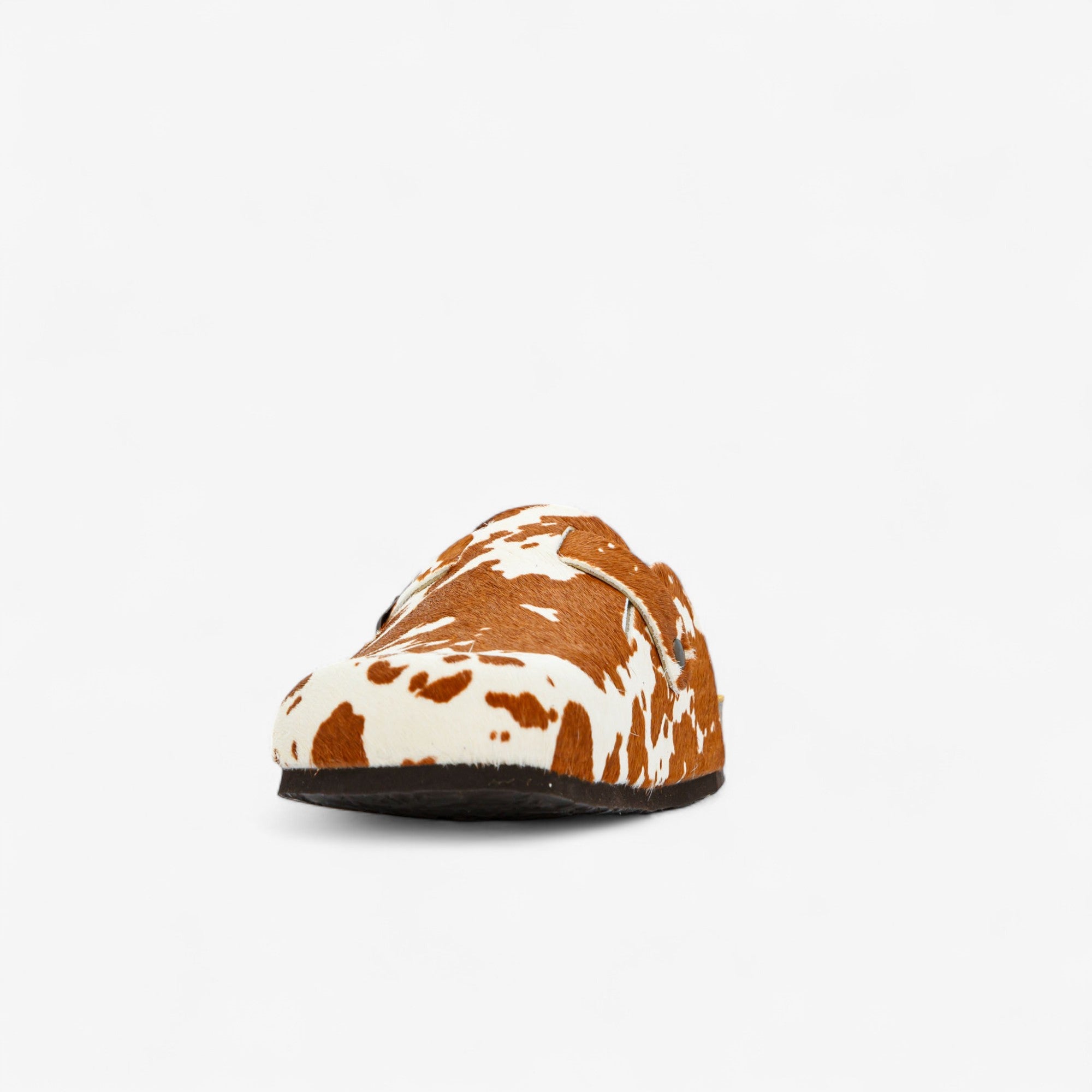 Cow Print Cuero Clog Shoes