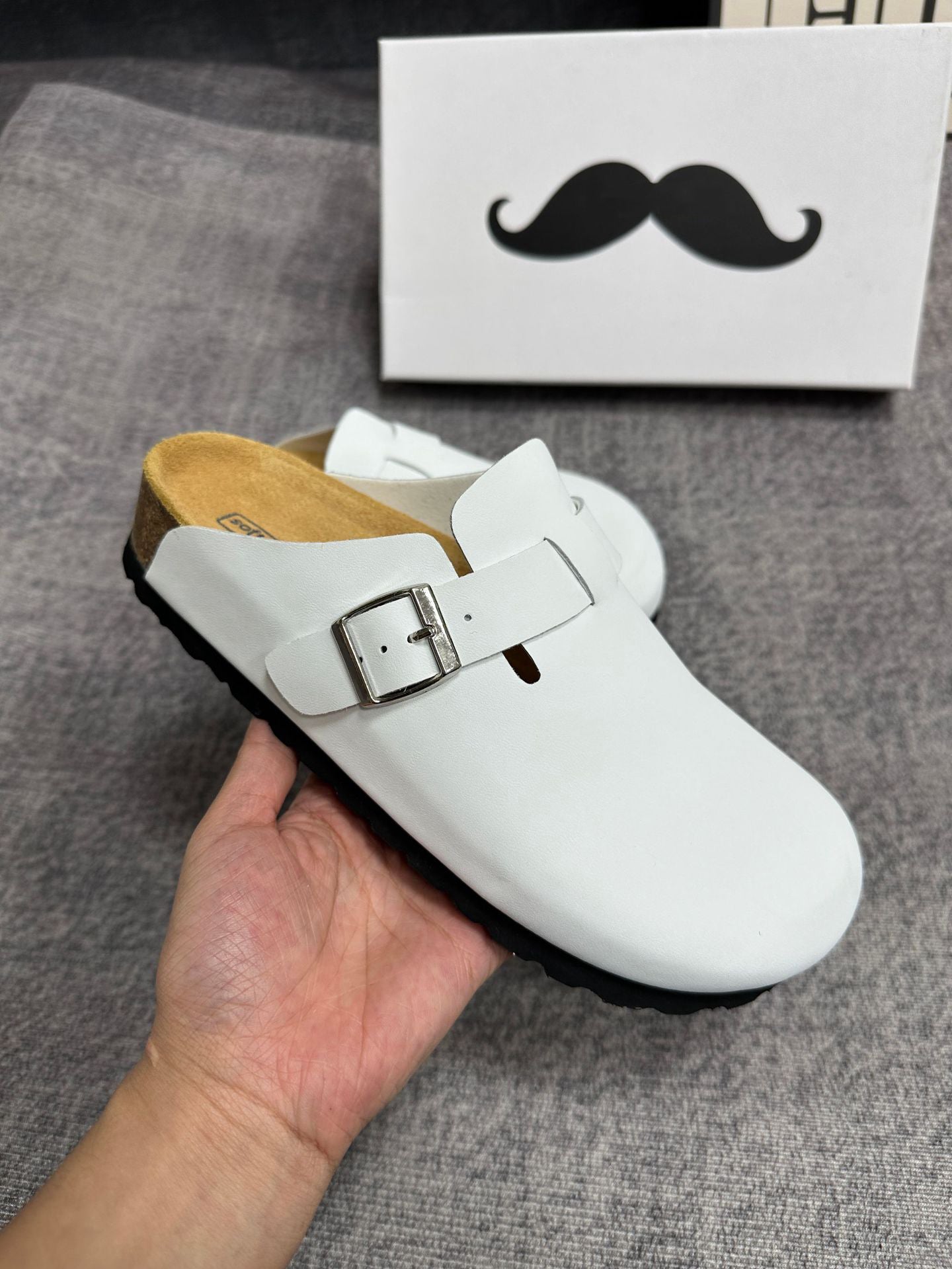 Boston Oiled Leather Footbed Clogs Shoes