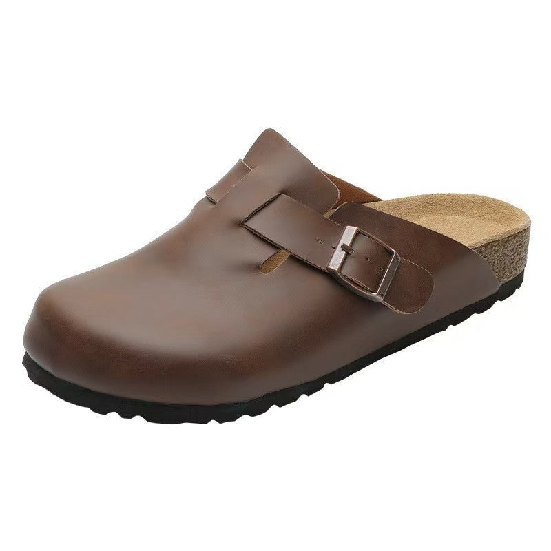 Boston Oiled Leather Footbed Clogs Shoes